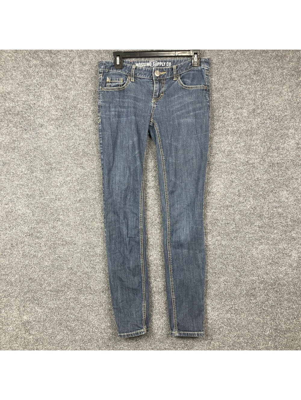 Mossimo Supply Co Juniors Size 3R Fit 6 Dark Wash Pocket Denim Skinny Jeans EUC